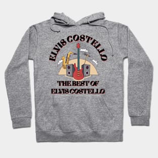 Elvis costello Black T shirt Hoodie